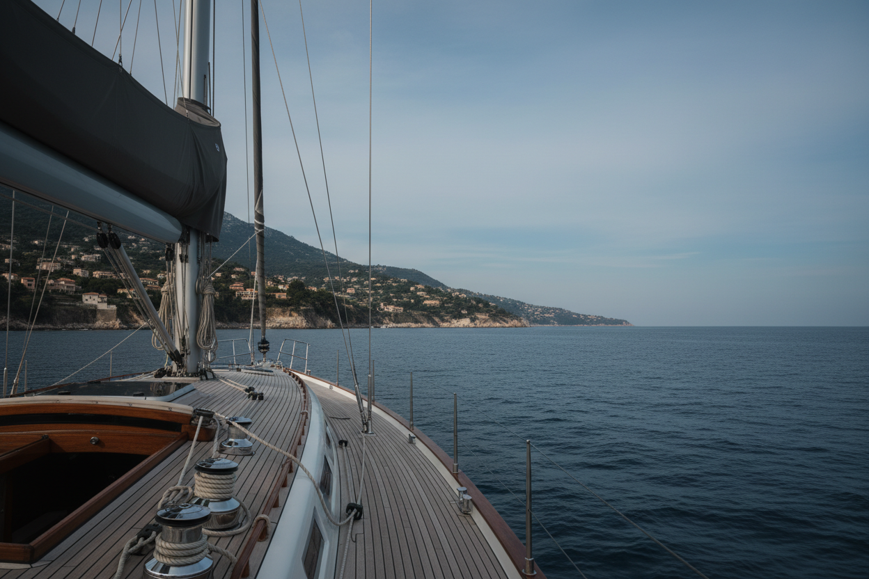 beseres wetter und ovn einer segeljackt